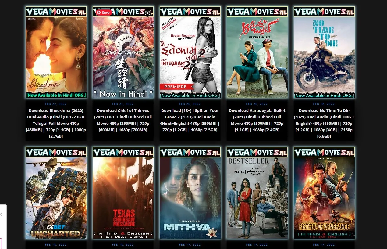 Vegamovies 2023 Bollywood Tamil Telugu Hindi English Dubbed Movie